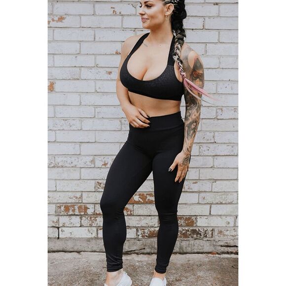 Celestial Bodiez High Rise Booty Scrunch Leggings in Classic Black Size Small - Picture 8 of 8